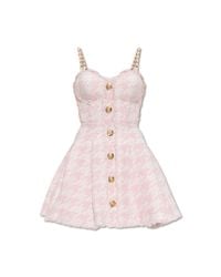 Balmain Pink Tweed Dress