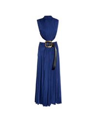 Loewe Blue Long Dress With Back Slit