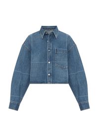 Alexander Wang Blue Denim Jacket With Pocket