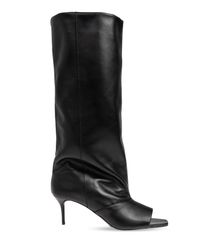IRO Black Heeled "Slouchy" Boots