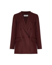 Max Mara Red Double-Breasted Blazer "Farad"
