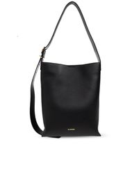 Jil Sander Black Leather Bag