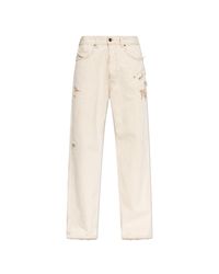 DIESEL White Jeans "2001 D-Macro" for men