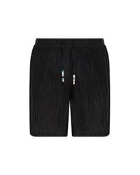 M I S B H V Black Printed Shorts for men