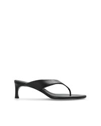 ROTATE BIRGER CHRISTENSEN Black Leather Heeled Mules