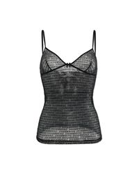 DSquared² Black Lace Camisole Top