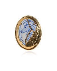Chloé Blue Signet Ring 'Bloomcraft'