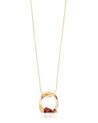 Bottega Veneta Metallic Necklace With Pendant