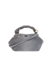 Ganni Gray 'Bou Small' Handheld Bag