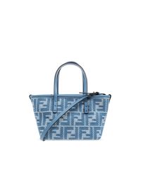 Fendi Blue Handbag Roll Mini