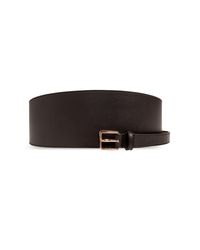 Max Mara Black Mulino' Leather Belt