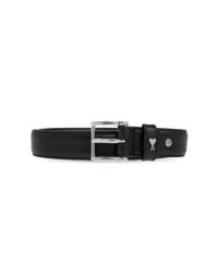 AMI Black Leather Belt