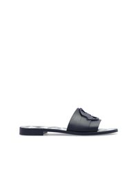 Moncler Blue Rubber Flip-Flops