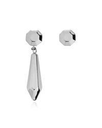 Maison Margiela Black Asymmetric Earrings