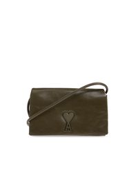 AMI Brown Leather Belt Wallet
