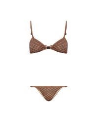 Missoni Brown Two-Piece Swimsuit