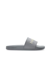 Burberry White 'Furley' Slides for men