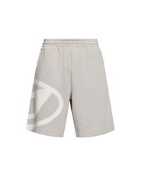 DIESEL White Shorts With Logo for men