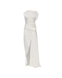 Victoria Beckham White Long Dress