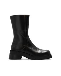 Miista Black Ankle Boots Heya