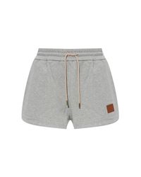 Fendi Gray Shorts With Logo