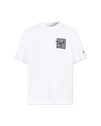 Iceberg White T-Shirt With Colorful Print for men