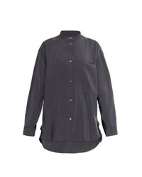 Studio Nicholson Blue Shirt 'Donan'