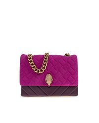 Kurt Geiger Purple Shoulder Bag "Kensington Large"
