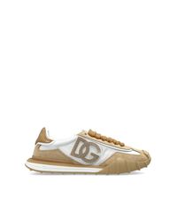 Dolce & Gabbana Natural Sports Shoes With Logo