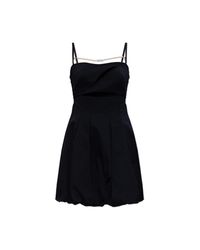 Versace Jeans Couture Black Short Dress With Decorative Slits