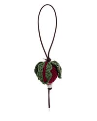 J.W. Anderson Black Bag Charm With Radish Motif
