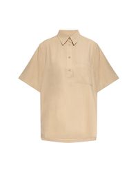 Totême Natural Loose-Fit Top With Pocket