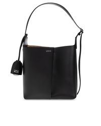 Loewe Black "Bilbao Medium" Shoulder Bag, Hobo