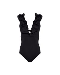 Maiya Paris Black One-Piece Swimsuit "Palazzo"
