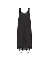 MM6 by Maison Margiela Black Dress With Lace Trim