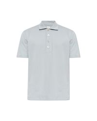 Eleventy Gray Cotton Polo for men