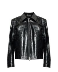 Our Legacy Black Leather Jacket for men