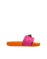 Kurt Geiger Pink 'Meena Eagle' Flip-Flops