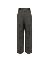 Acne Gray Wide-Leg Trousers for men