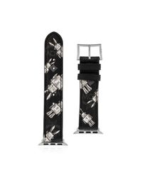 MCM Black Apple Watch Band for men