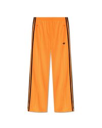 Adidas Originals Yellow Wide-Leg Sweatpants