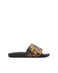 Versace Jeans Couture White Rubber Flip-Flops With Print