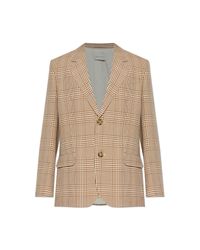 AMI Natural Checked Blazer for men