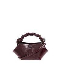 Ganni Purple Handbag Made Of Eco Leather