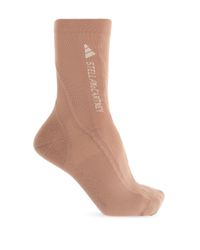 Adidas By Stella McCartney Brown Socks With Logo