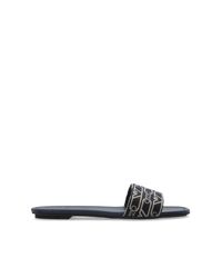 Emporio Armani White Slides With Logo