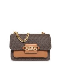 MICHAEL Michael Kors Brown 'heather Large' Shoulder Bag