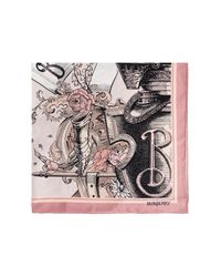 Burberry Pink Silk Scarf