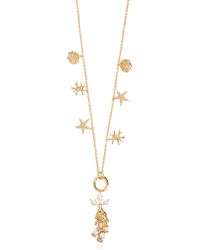 Self-Portrait White Necklace With Pendants