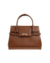 Max Mara Brown "Margaux" Handbag